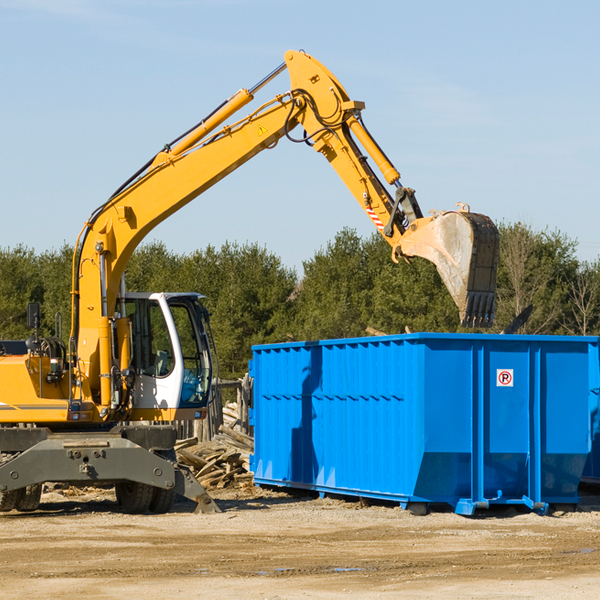 are there any restrictions on where a residential dumpster can be placed in Westfield Vermont